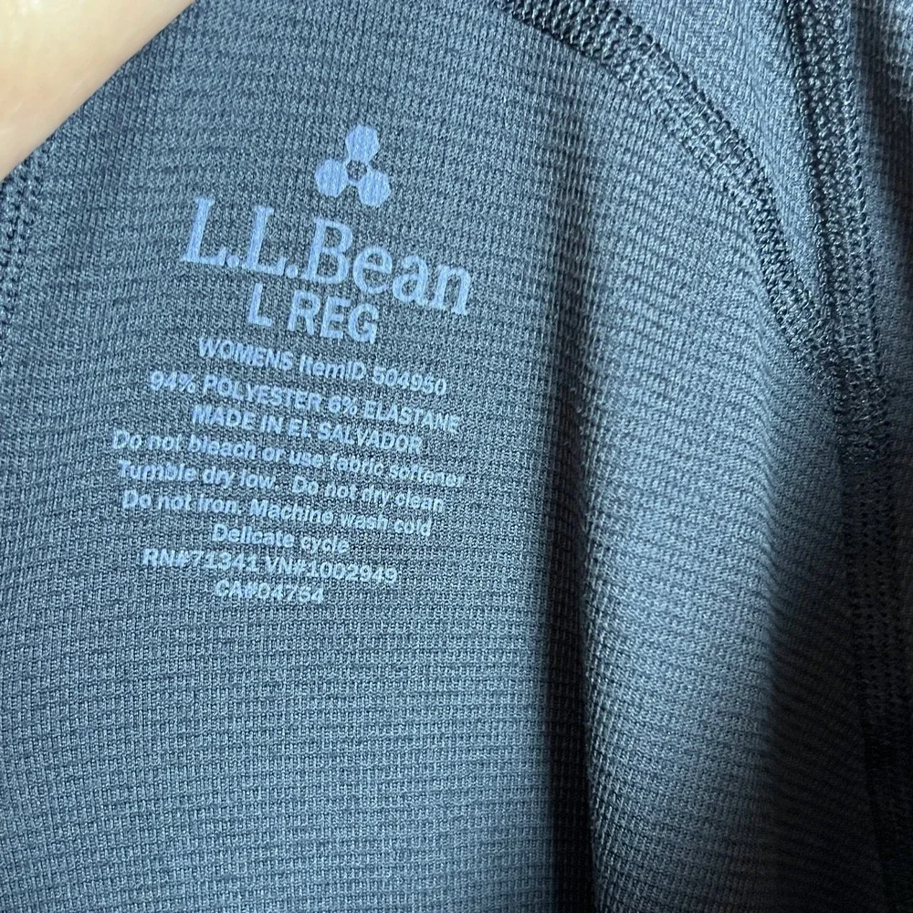 LL Bean Midweight Base Layer Leggings Women's Size L Athleisure Gorpcore